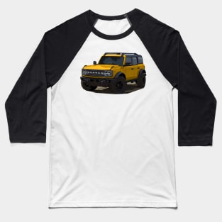 2021 Ford Bronco 4 Door Cyber Orange Metallic Baseball T-Shirt